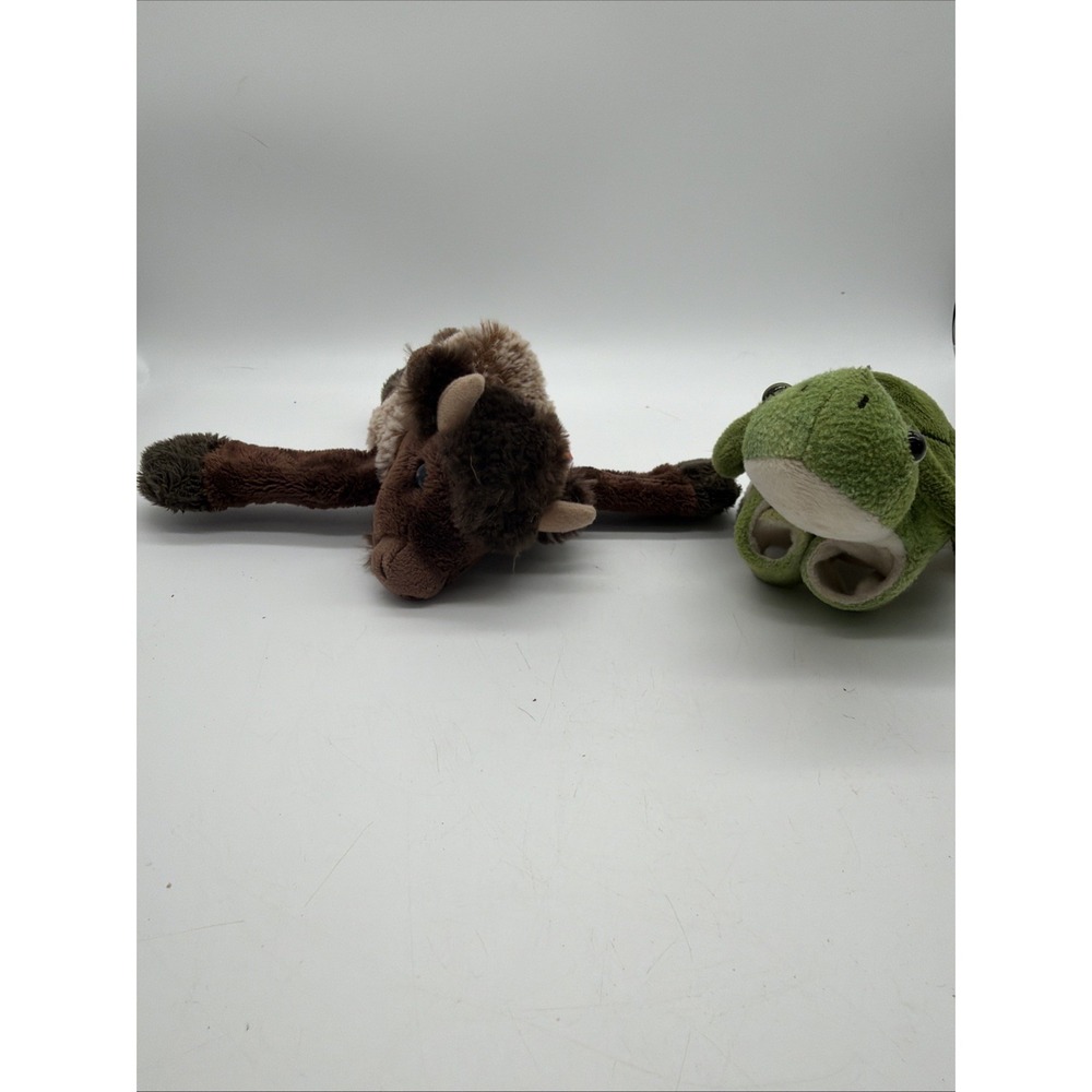 Wild Republic Buffalo+ Petting Zoo Turtle Small Stuffed Animal slap bracelets